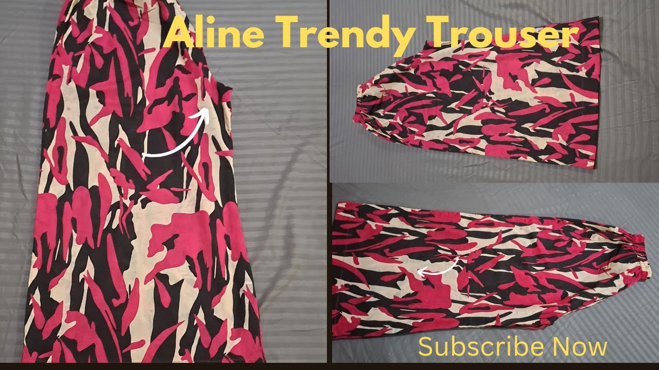Aline Plazo Cutting and Stitching || Aline Trouser Cutting and Stitching || shaziaraza