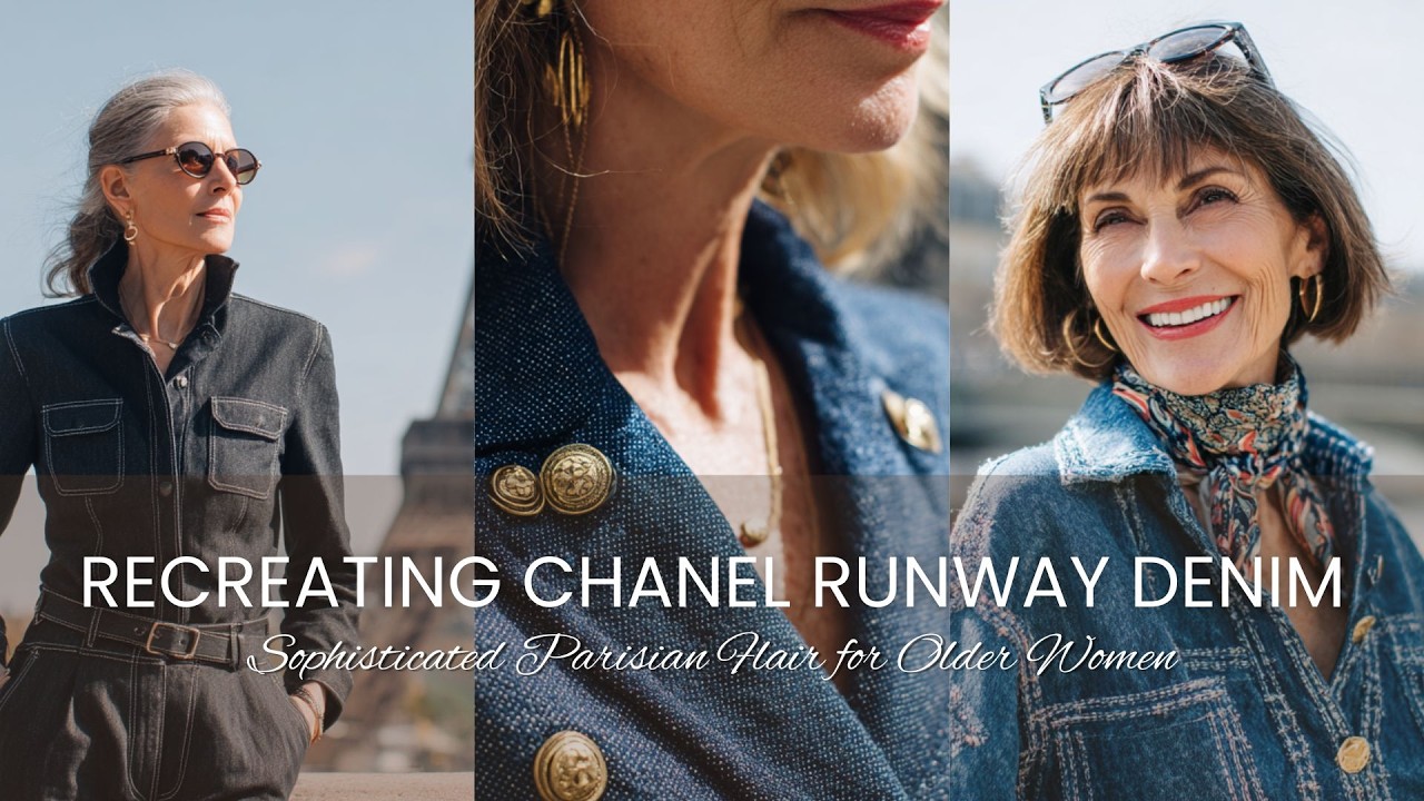 👠 Recreating CHANEL Runway Denim Looks with Sophisticated Parisian Flair for Older Women 🗼