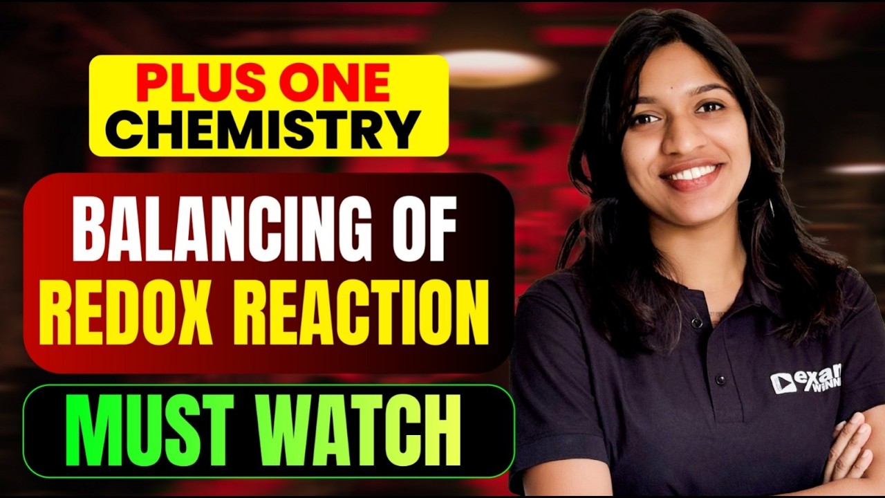 Plus One Chemistry Public Exam | Balancing of Redox Reaction | Must Watch | Exam Winner