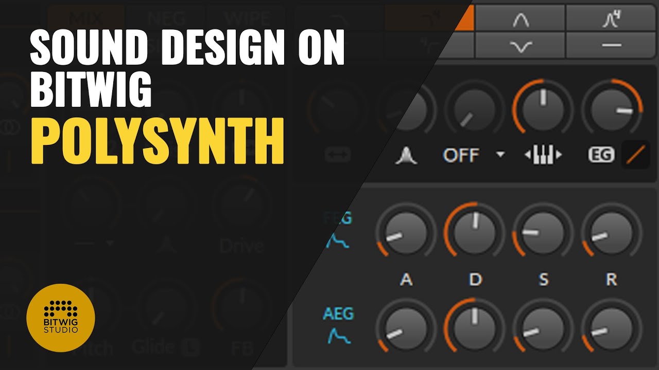 Patch from the scratch Bitwig Polysynth ( Bass, Pad, Pluck )
