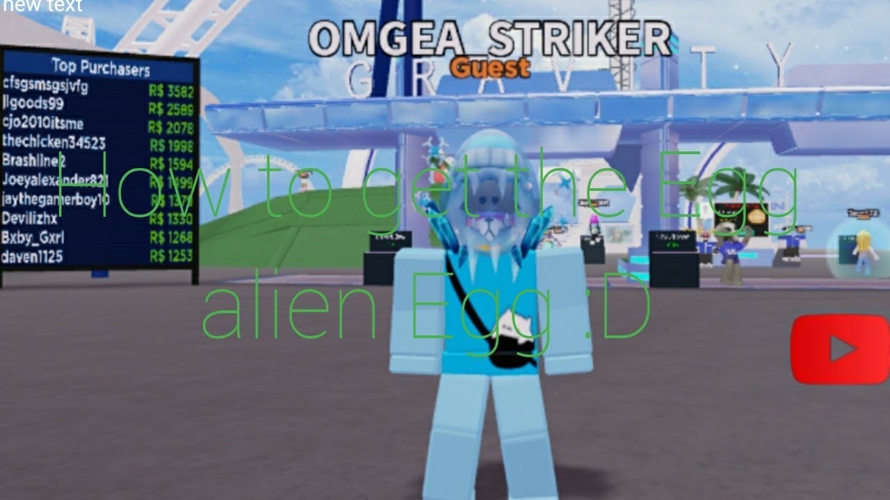 How to get Egg alien egg in Theme park Gravity oasis :D | Tutorial |