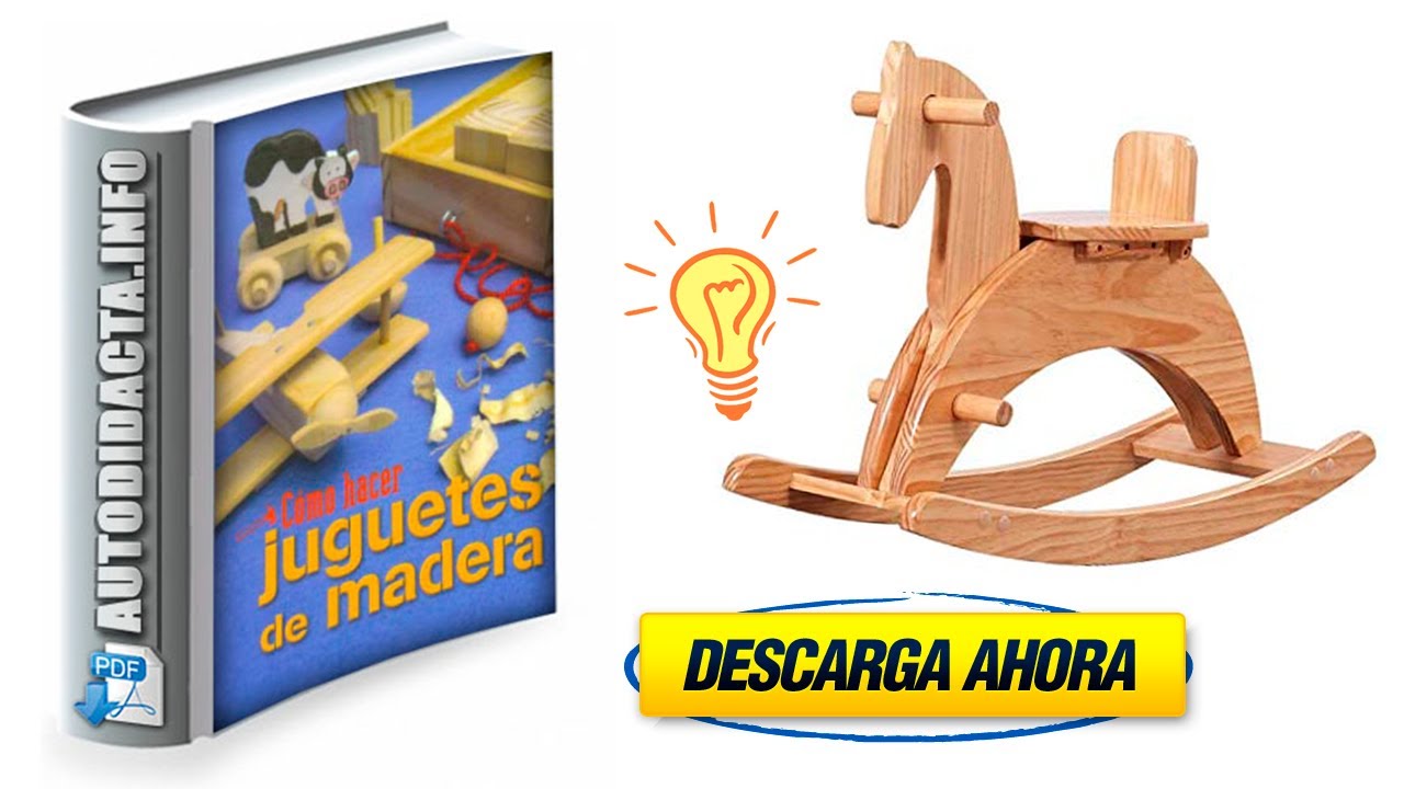 Colección de GUÍAS con PLANOS únicos para elaborar JUGUETES DE MADERA