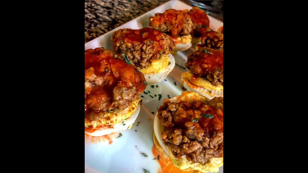 Fried Chicken Deviled Eggs (Delicious)