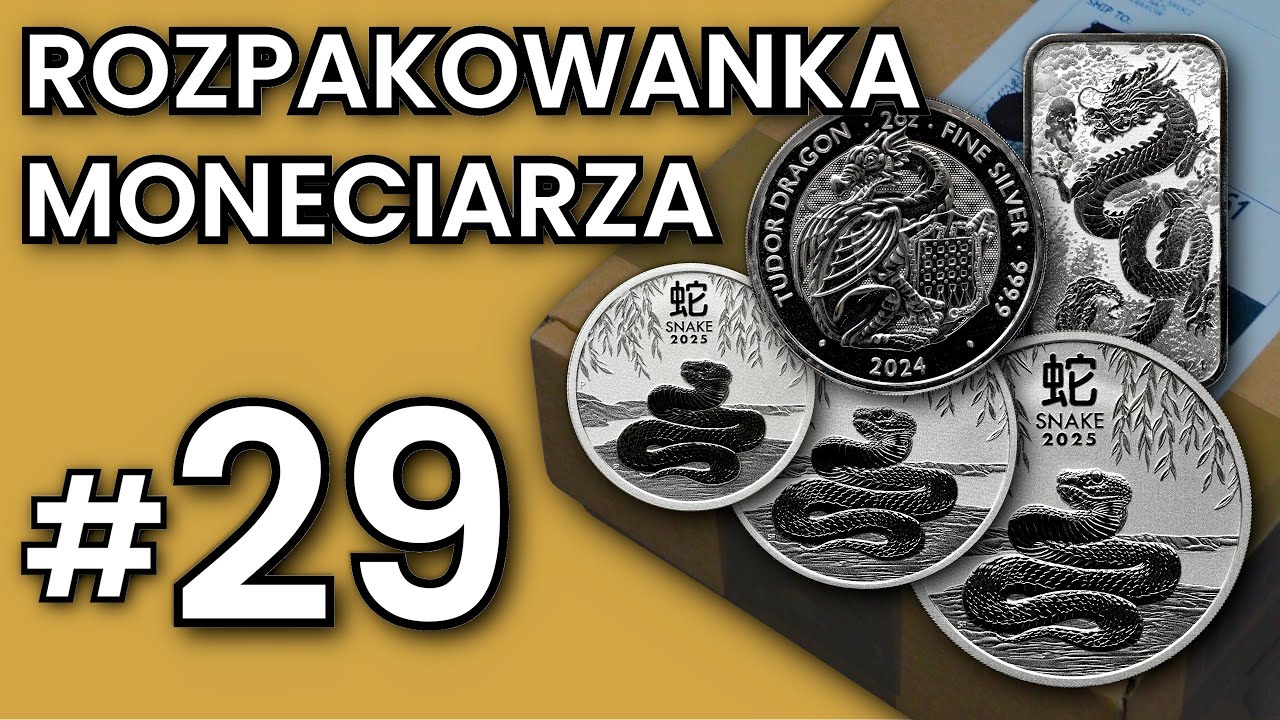 SREBRNE smoki i węże - Rozpakowanka Moneciarza #29