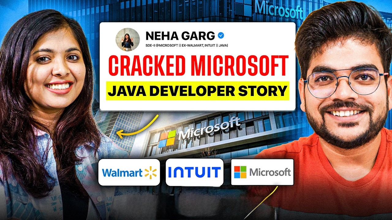 JAVA DEVELOPER STORY | How She Cracked Microsoft