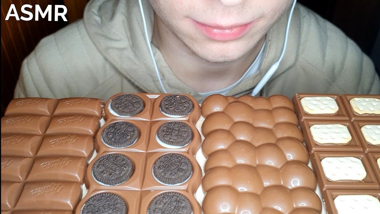 ASMR MILKA CHOCOLATE BARS EATING SOUNDS *NO TALKING*