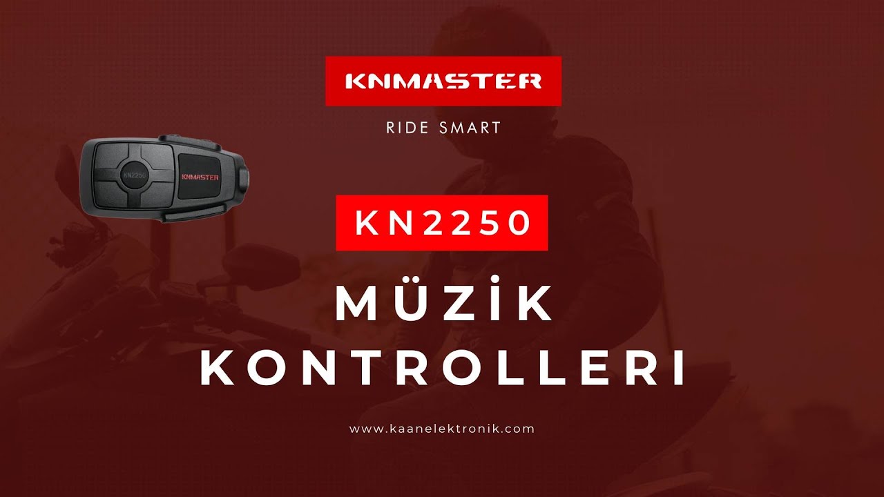 Knmaster KN2250 Bluetooth Intercom Seti - M&uuml;zik Kontrolleri
