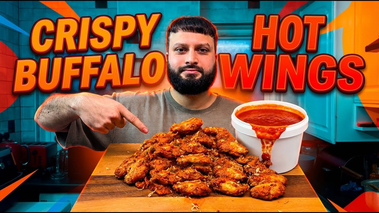 CRISPY BUFFALO HOT WINGS!!! DELICOUS RECIPE 1 OF MY FAVOURITES!!
