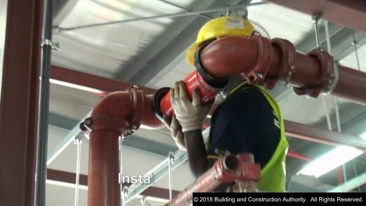 Fire Sprinkler Installation @ BCA, Singapore