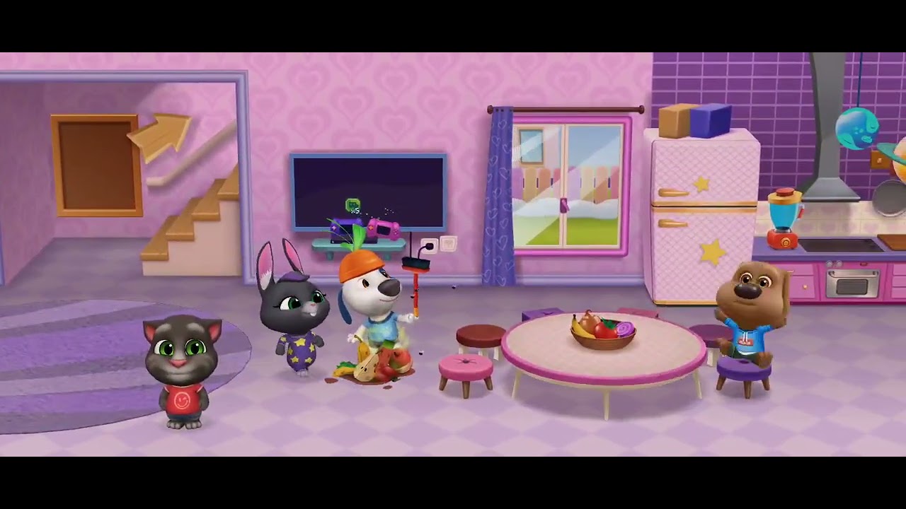 Talking tom and their friends 🌸 |Good @funwithAaradhyaandTanvi 