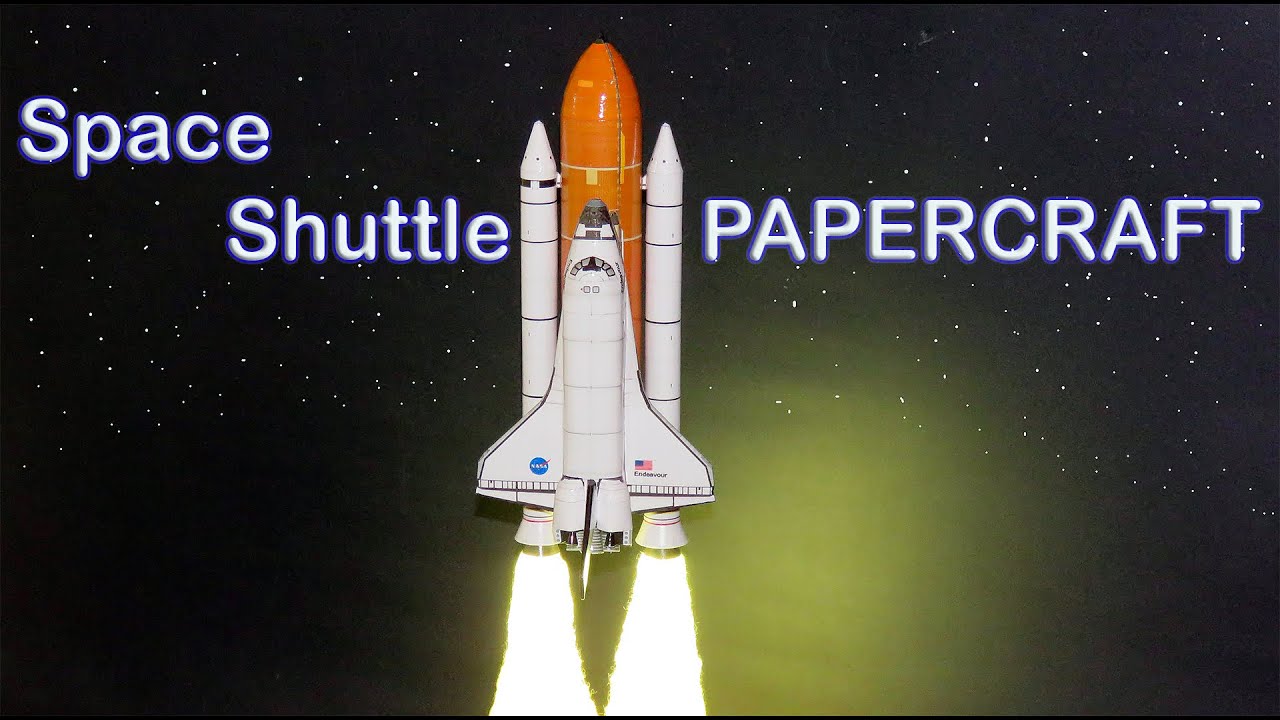 Space Shuttle PAPERCRAFT DIORAMA PAPER MODEL