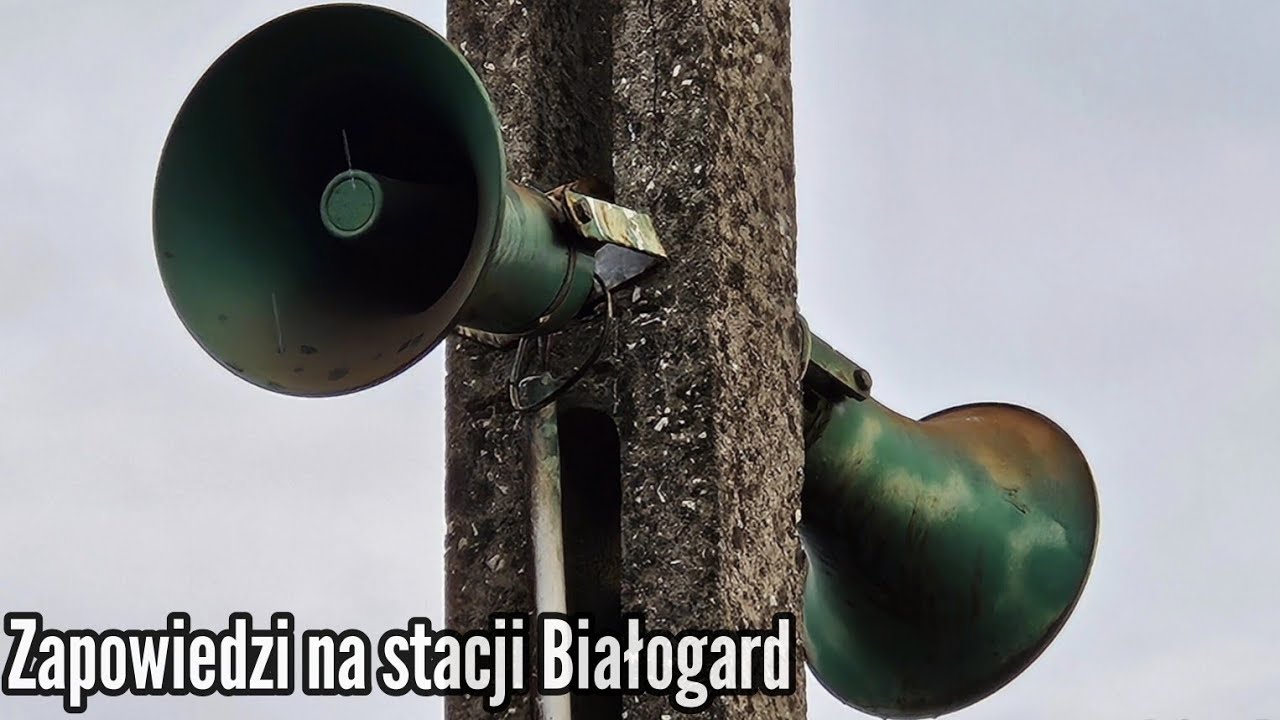 Białogard - Zapowiedzi pociągów/Train announcements