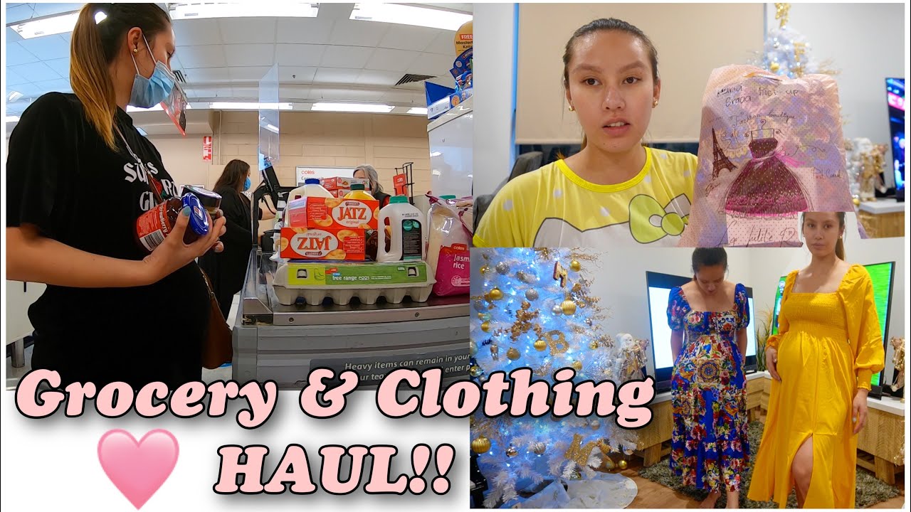 GROCERY TAYO + CLOTHING HAUL!! ANG GAGANDA || Thefewstertv