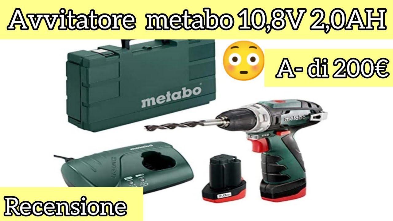 Avvitatore Metabo 10,8V 2,0AH. UNA BOMBA!!!