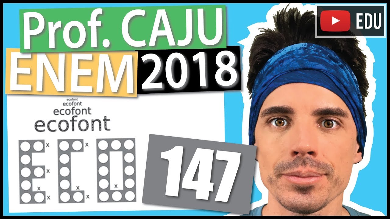 [ENEM 2018] 147 📓 ПЛОСКАЯ ГЕОМЕТРИЯ Дизайн шрифта Ecofont основан на старом шрифте Vera Sans. Однако