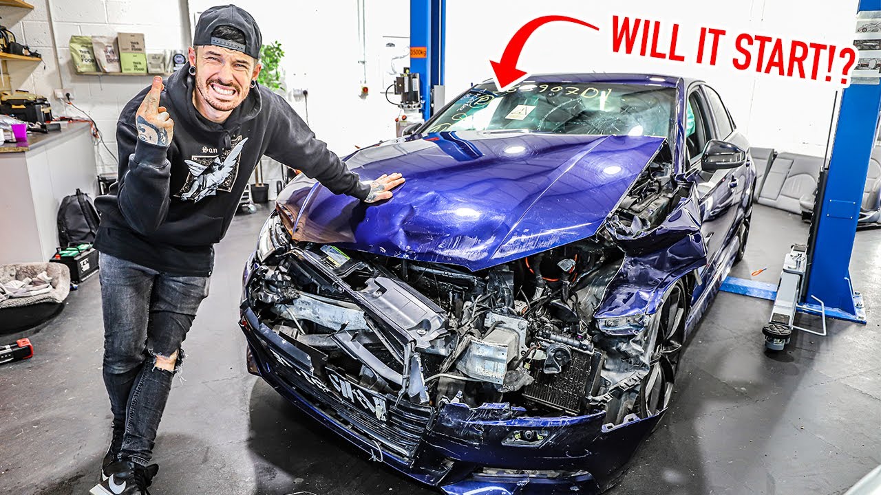 HOW BADLY DAMAGED IS THE WRECKED AUDI S3?