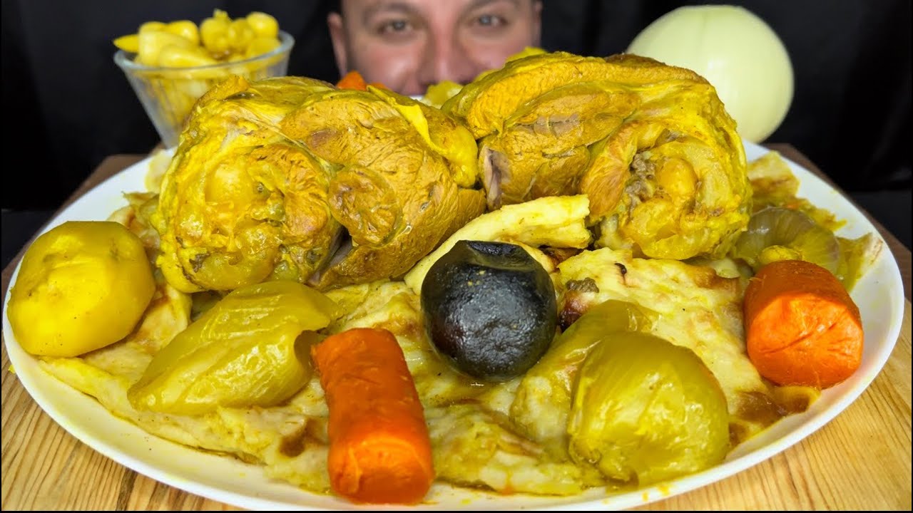 تشريب عراقي أصفر مع أفخاذ الخروف من أشهر اكلات العراق الدسمه