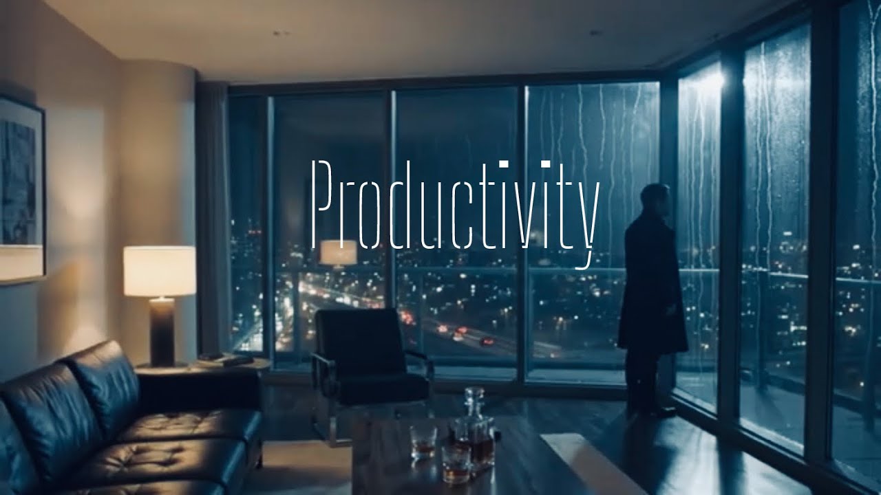 Executive Night Penthouse | Rain & Deep Work Ambience for Absolute Focus