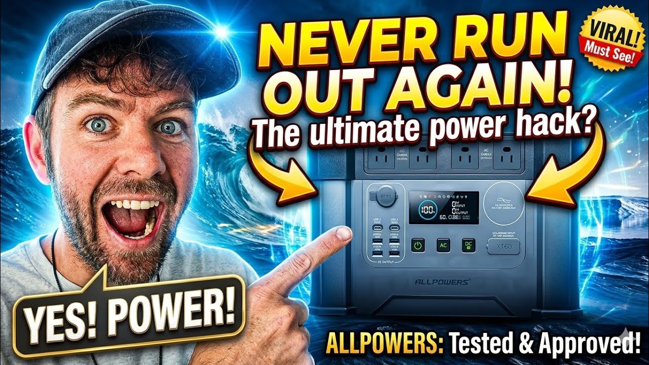 Полный обзор портативной электростанции ALLPOWERS S2000 PRO 2400 Вт (пиковая мощность 4000 Вт).