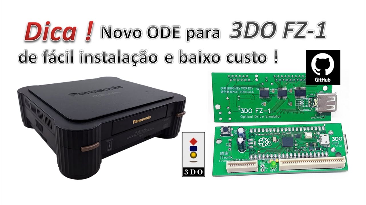 # 115  - NOVO ODE PARA 3DO FZ-1 DE FACIL INSTALAÇÃO E BAIXO CUSTO !