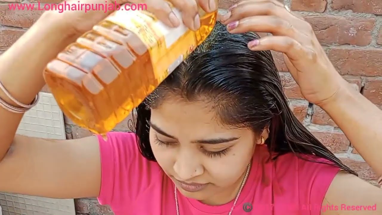 Heavy Oiling Applying, Long Hair 