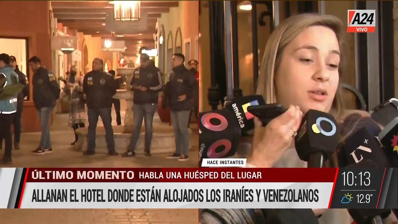 Avión venezolano: habló una húesped clave durante el allanamiento I A24