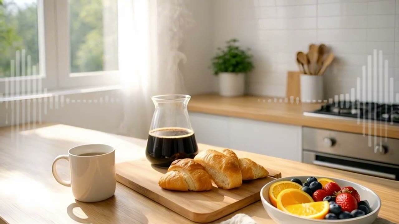 	Minimalist Brunch Kitchen ☀️ Coffee & Smooth Piano Jazz | 11AM Morning Light |아점