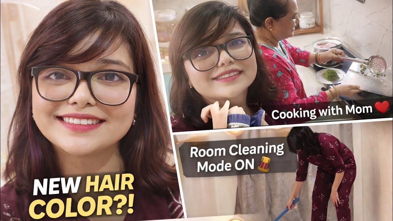 Stay at Home Glow Up Day 💕 Cleaning, Chicken Alani Rice with Mom + New Hair Color @birdsofparadyes 