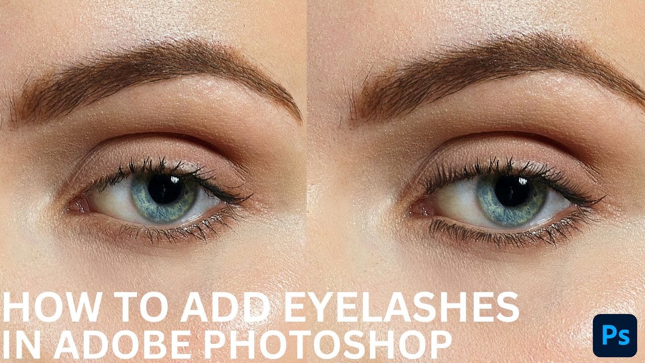 How To Add Eye Lashes In Adobe Photoshop
