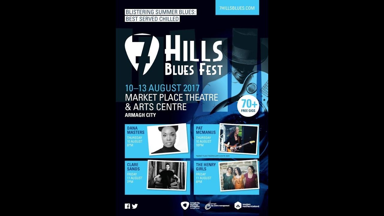 The Pat McManus Band at The Market Place Theatre & Arts Centre, Armagh (7 Hills Blues Festival 2017)