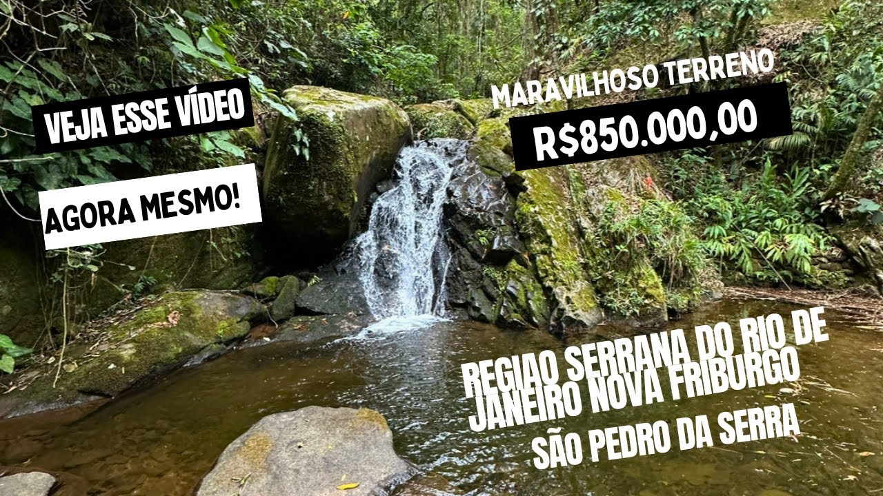 Terreno com Cachoeira a venda em São Pedro da Serra Nova Friburgo 