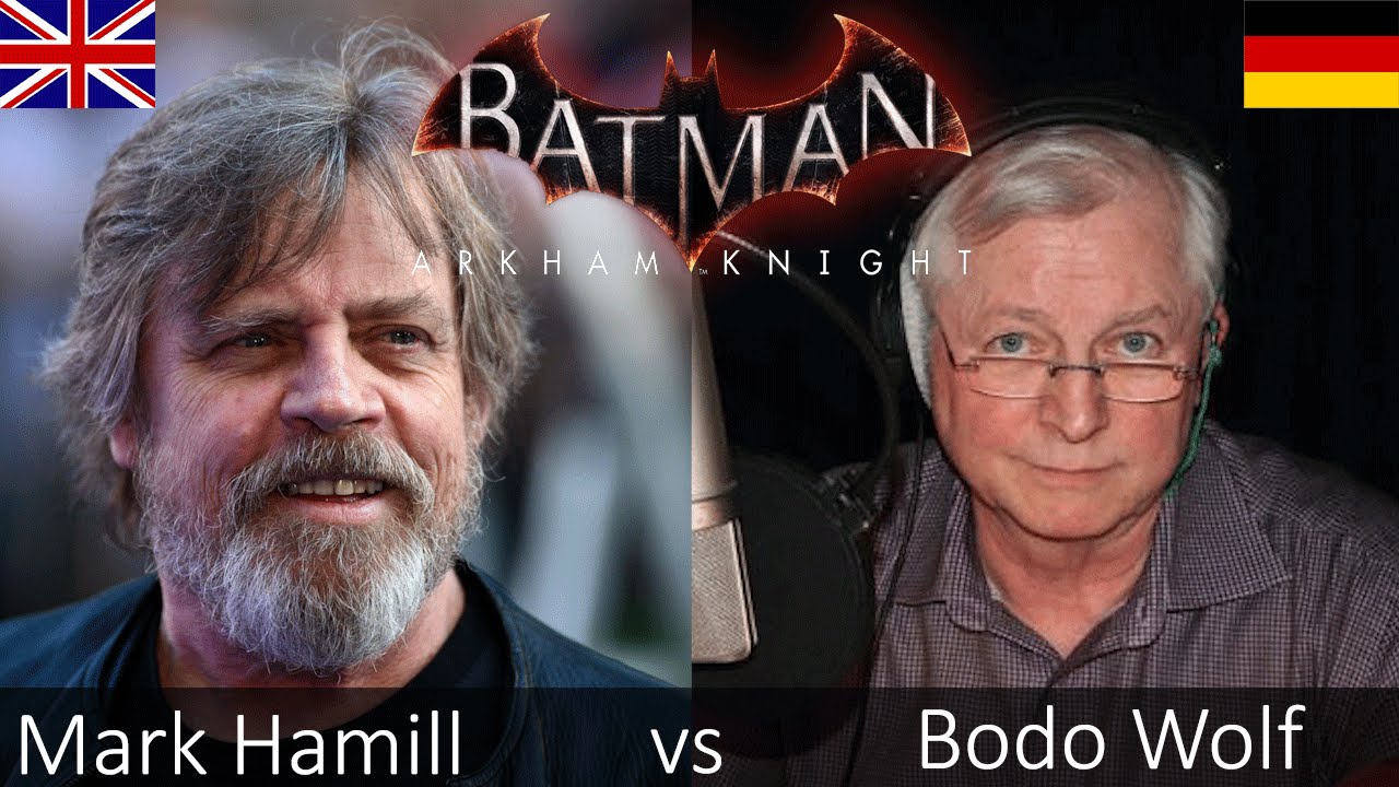 Mark Hamill vs Bodo Wolf - Batman Arkham Knight Voice Comparison [English/German]