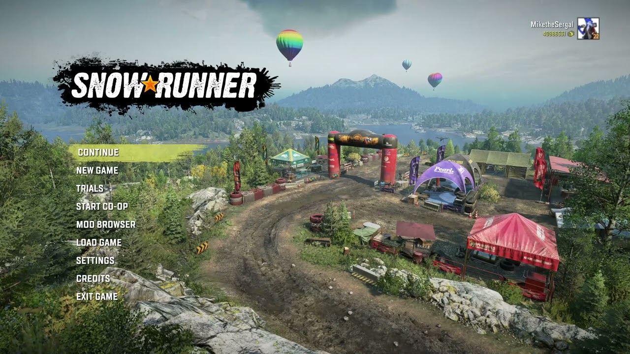 SnowRunner Tennessee Menu theme