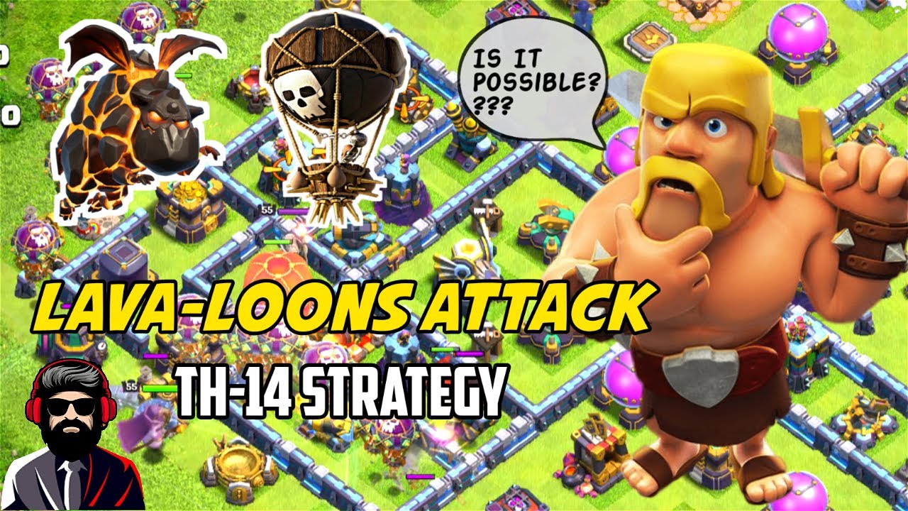 Th14 3star Lavaloon Attack Strategy| Easiest Lava Loon On Th14 | Legend League Attack |clashofclans