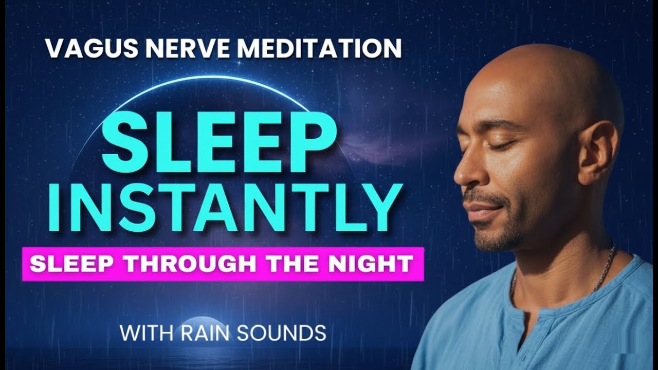Vagus Nerve Sleep Meditation | Sleep through the night | Black Screen