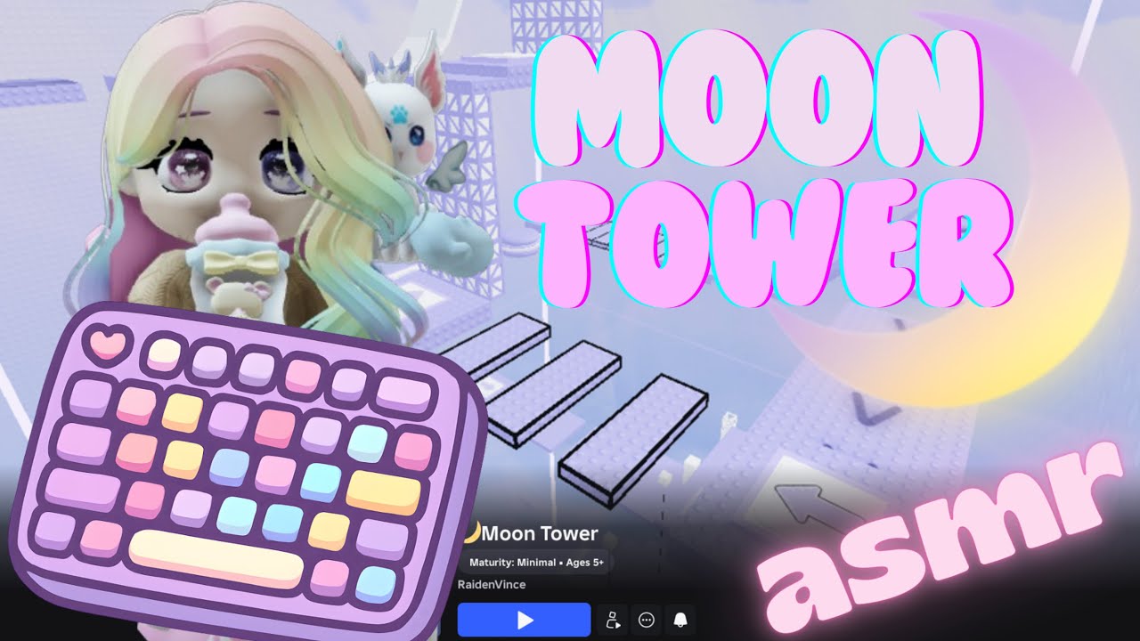 🌙 Roblox Moon Tower Keyboard ASMR *Clicky* 😴