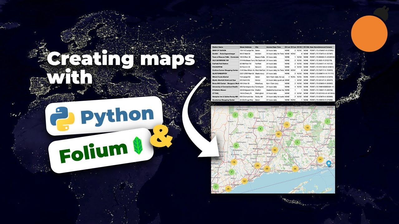 Картографирование с помощью Python и Folium — создание карт из необработанных данных CSV/JSON