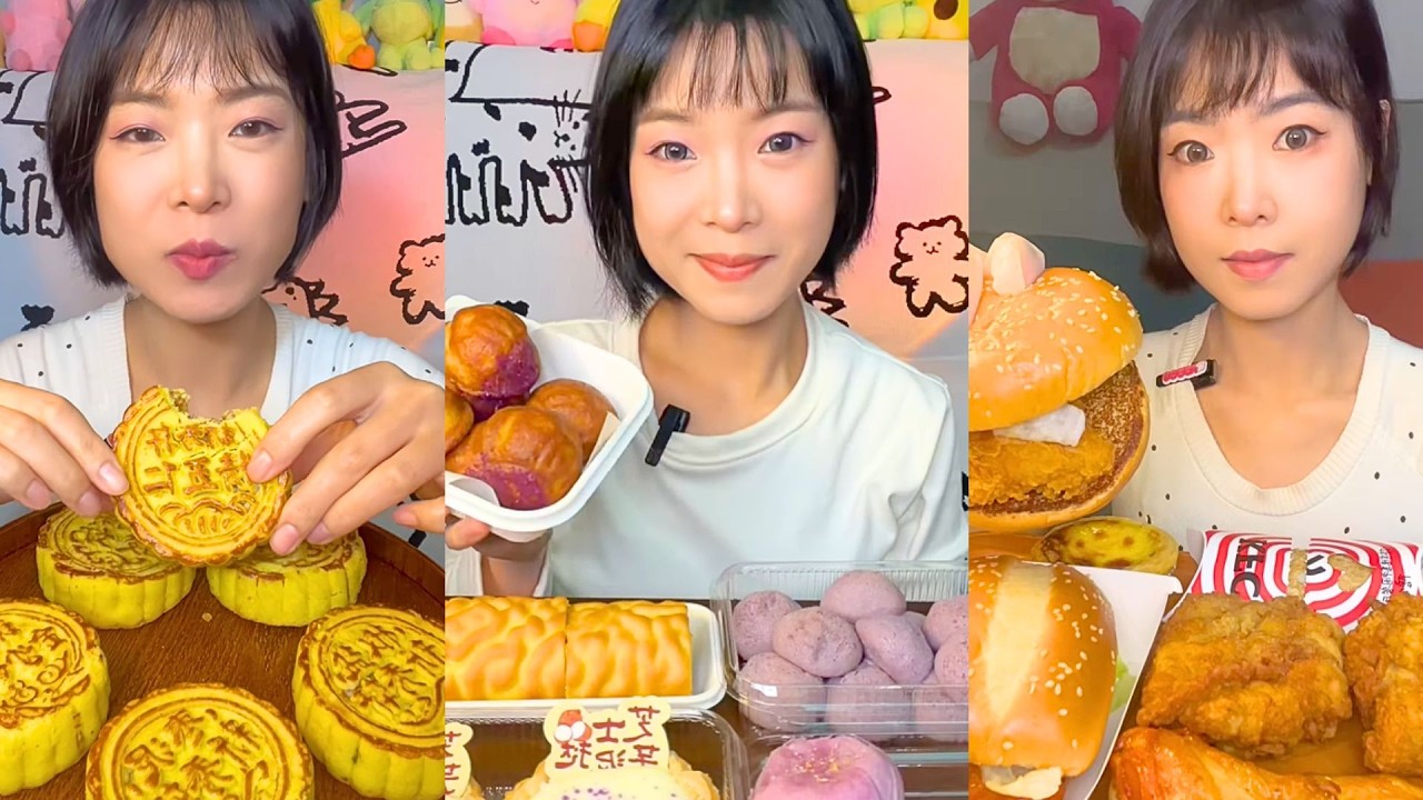 Mini Mooncakes, Purple Mochi Treats & Crispy Chicken Burger