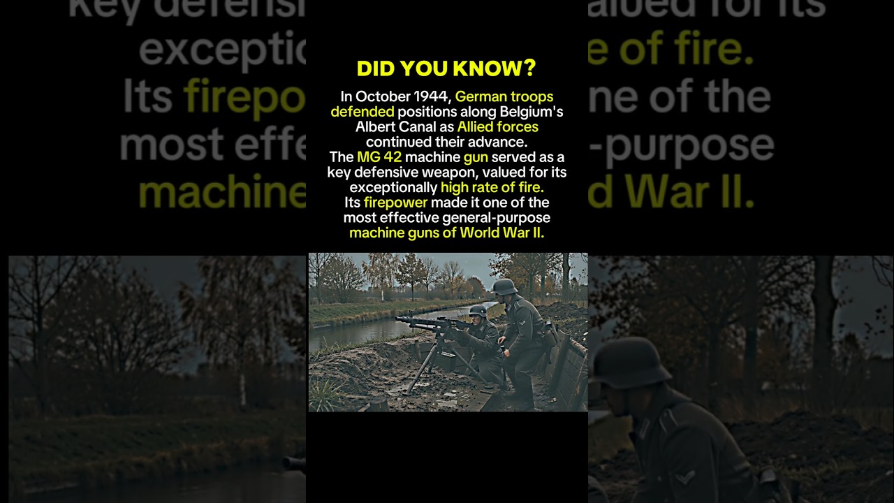 Why the MG 42 Dominated German Defensive Positions