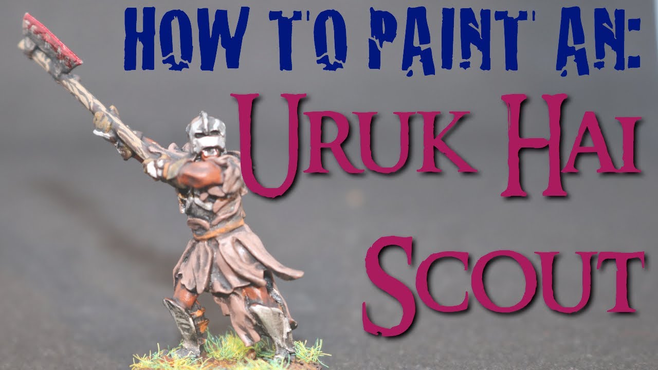 How to Paint an Uruk Hai Scout for Middle Earth Strategy Battle Game - Lord of the Rings Warhammer