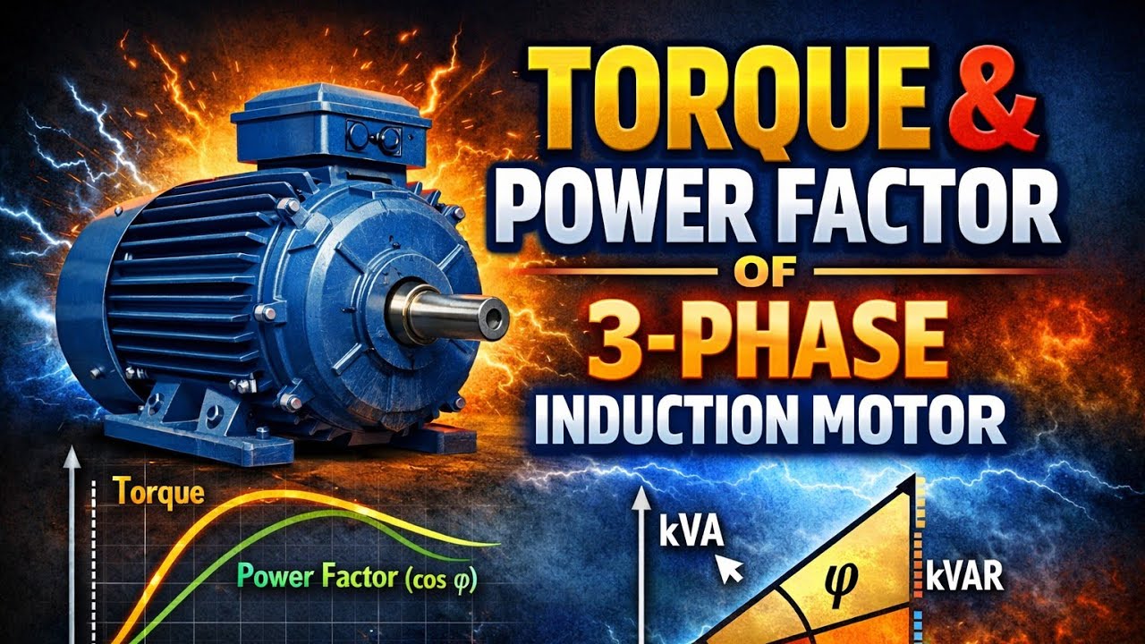 3 Phase Induction Motor Torque and Power Factor @JitendraSingh0786