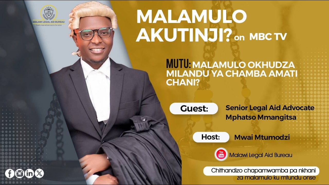 Malamulo Akutinji - Milandu ya Chamba