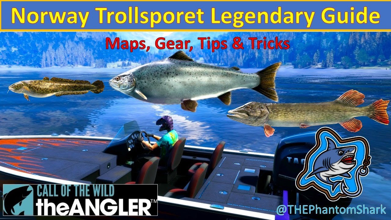 NORWAY LEGENDARY FISH GUIDE Trollsporet Store Henrik KPD Speilfinne Call of the Wild: The Angler