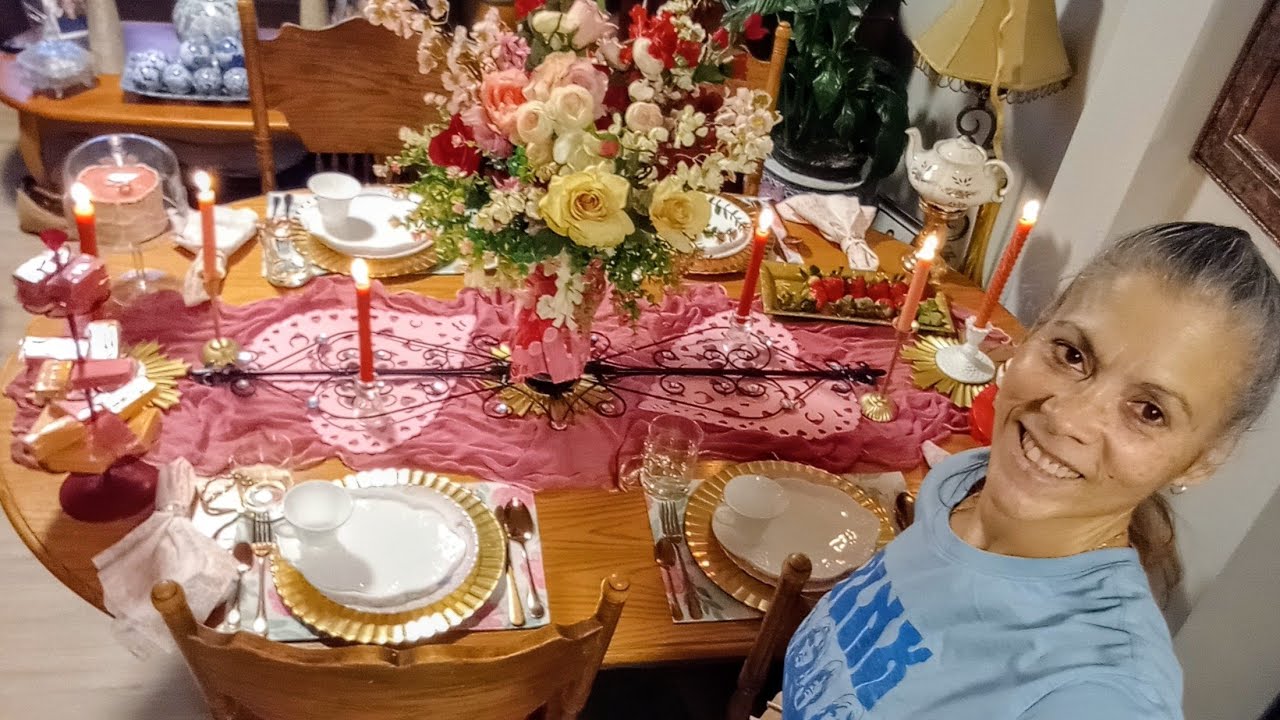 MY VANTAGE HEART VALENTINE || SHABBY CHIC TABLESCAPE 