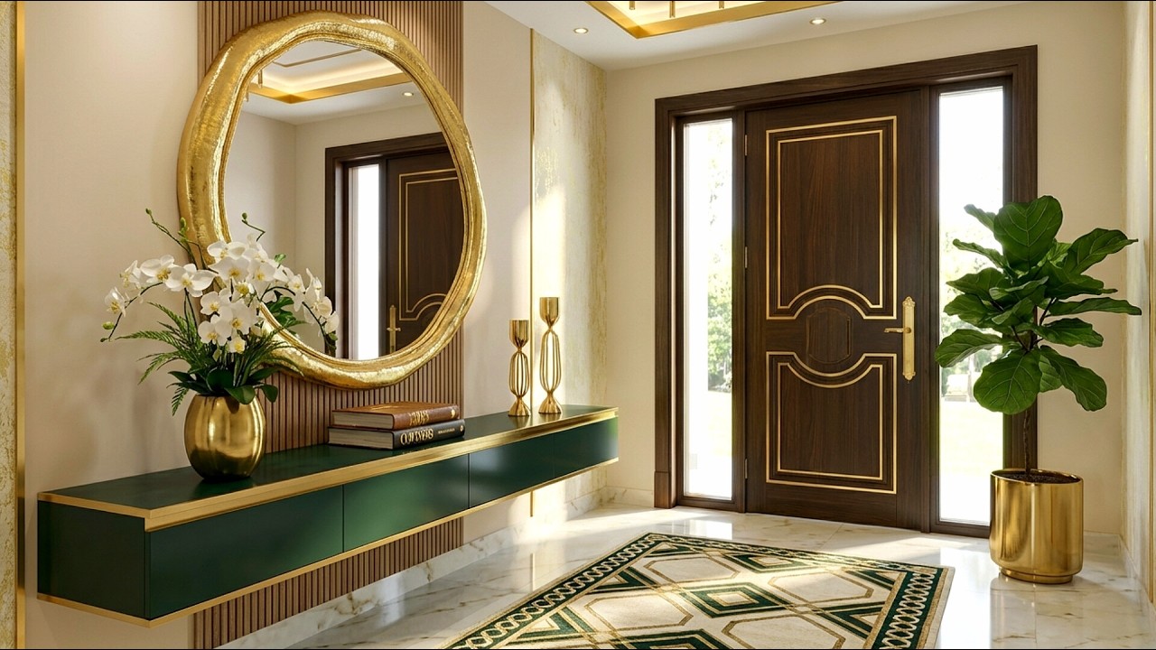 New Entryway Design Ideas 2026 Interior Design Trends | Luxury Mirrors & Console Table Styling