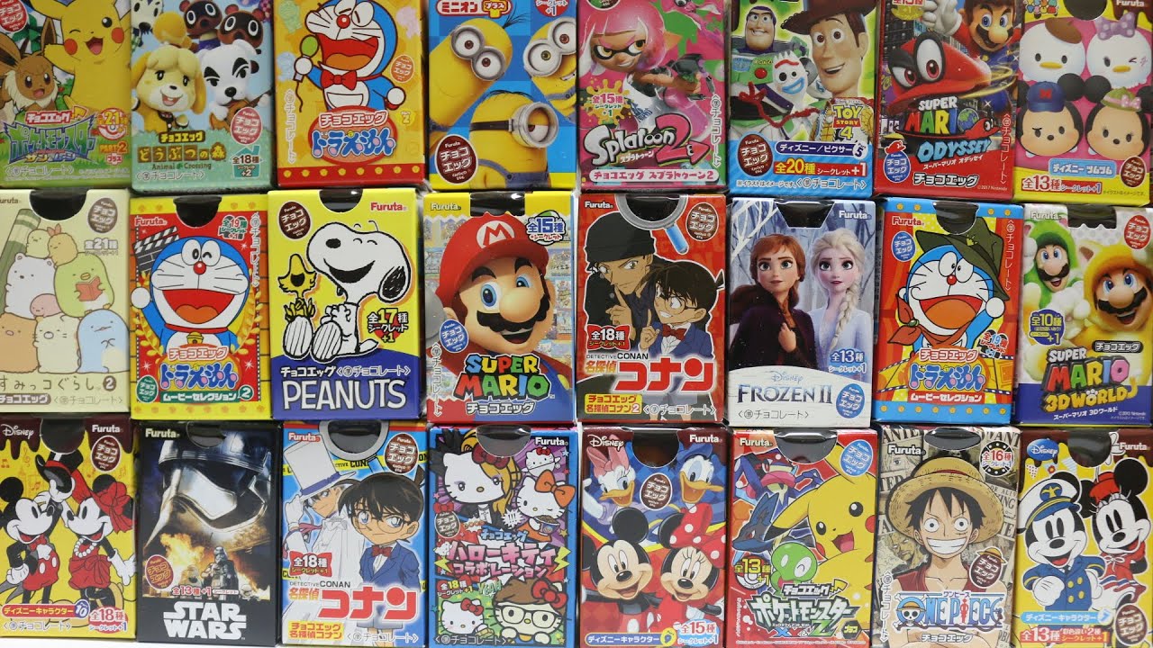 フルタチョコエッグコレクション 15  ディズニーピクサー スーパーマリオ すみっコぐらし ポケットモンスター ドラえもん おもちゃ