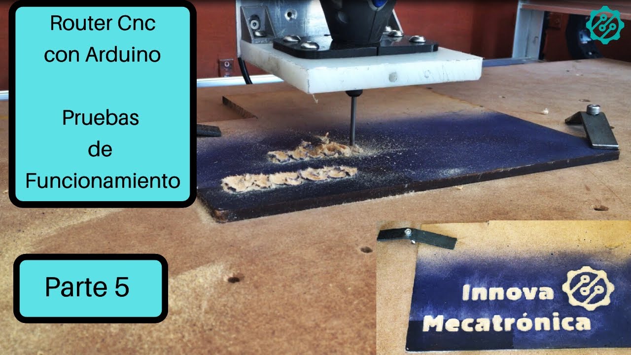 Router Cnc con arduino Parte 5 - Pruebas de funcionamiento