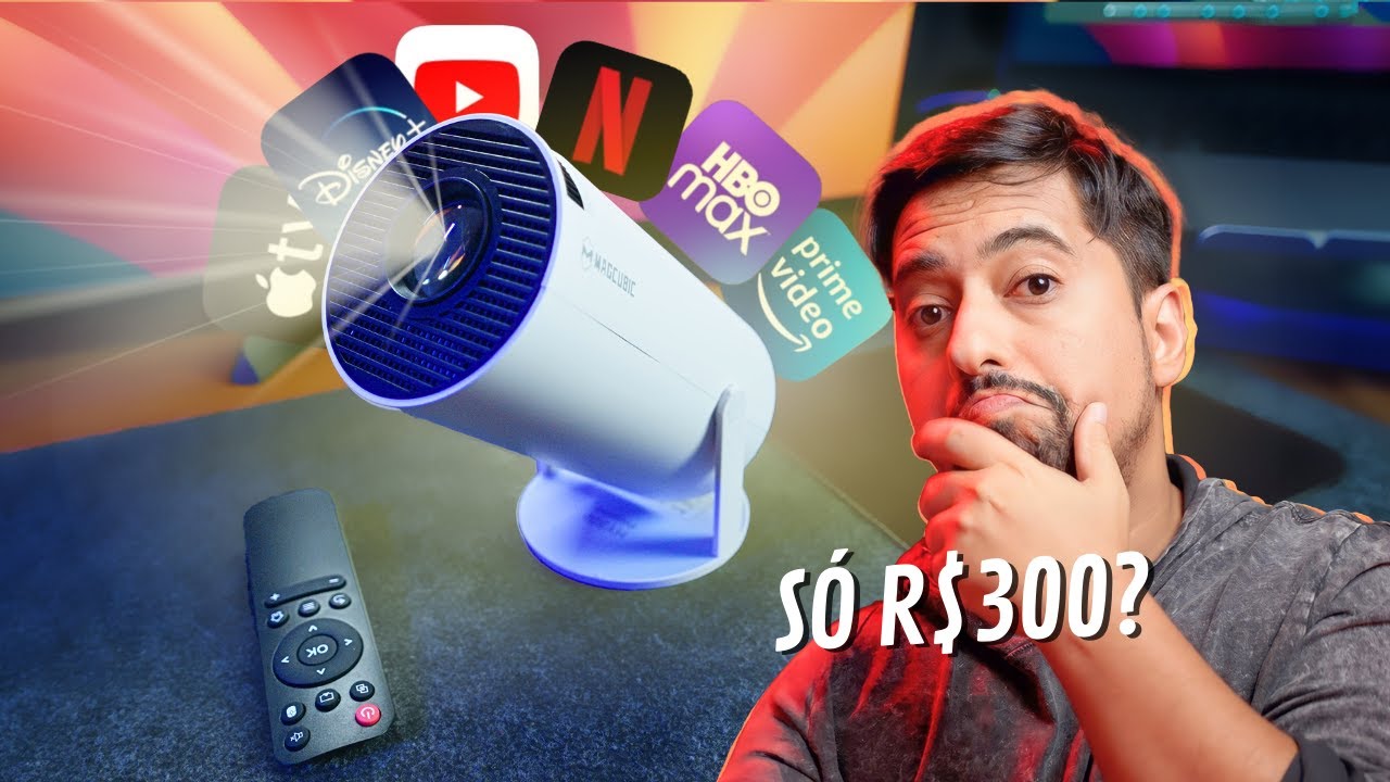 Esse Mini Projetor Android Tem Uma Qualidade Impressionante Por R$300! HY 300 MAGCUBIC
