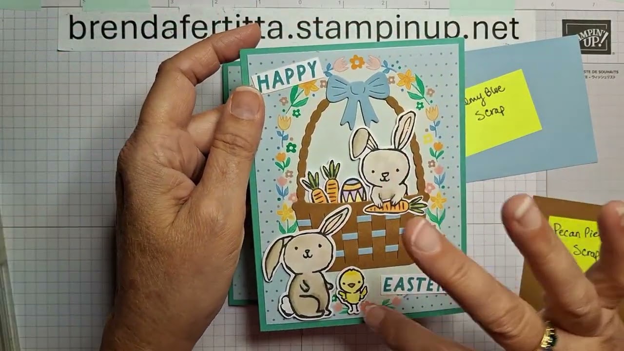 Easter Cards Using Easter Basket Bundle ALSO Easter Napkin Giveaway! #stampinup