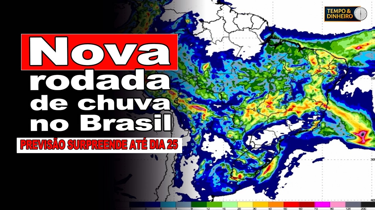 Chuvas voltam ao Sul, Nordeste e seguem intensas no Centro-Norte. Veja a previsão até o dia 25